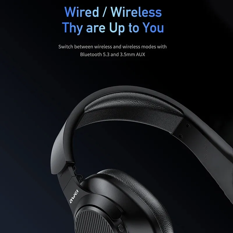 Awei A997 PRO ANC Wireless Stereo Headphone Bluetooth with Mic Noise Cancelling Long Battery Life Explosive Bass