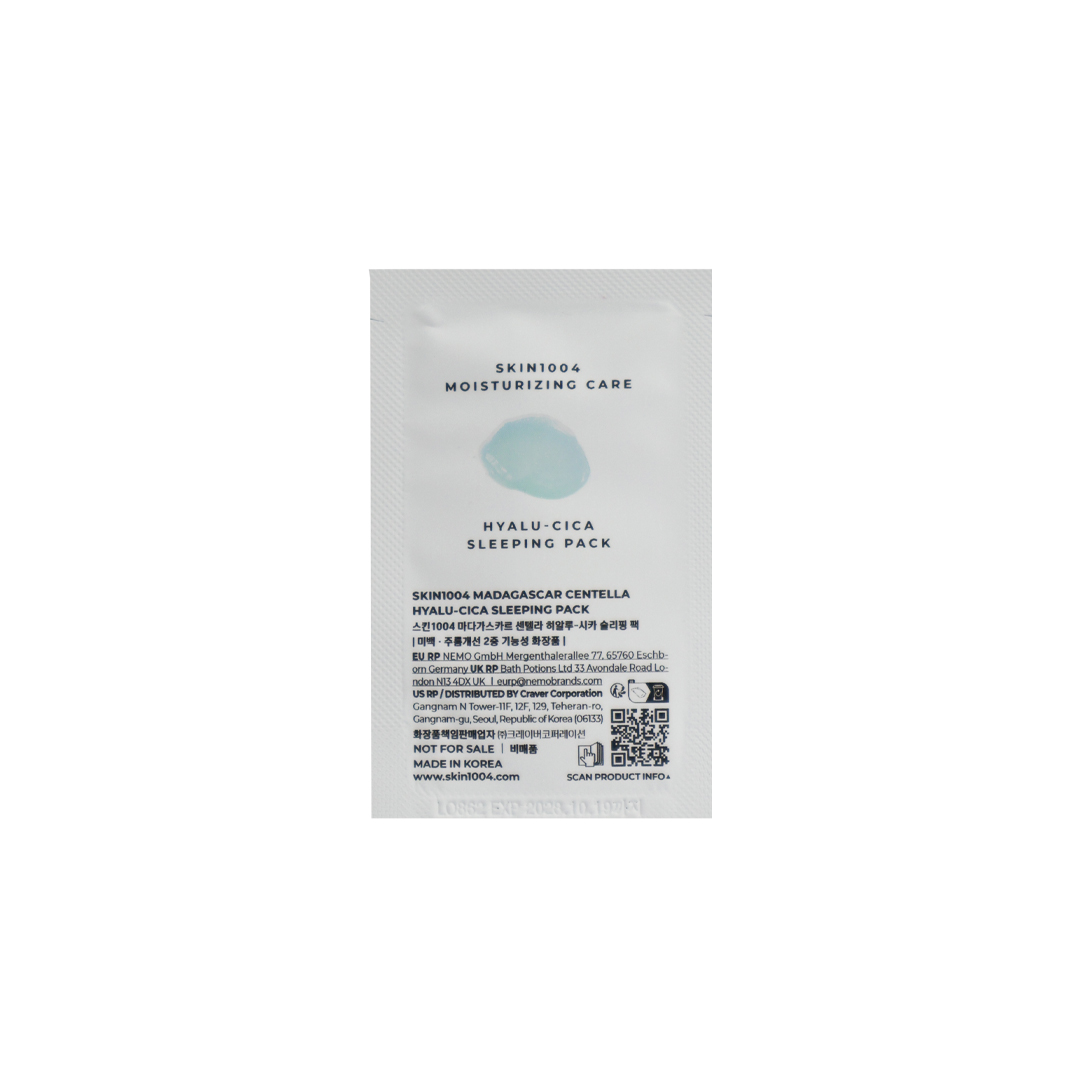 SKIN1004 Madagascar Centella Hyalu – Cica Sleeping Pack 1.5 ml