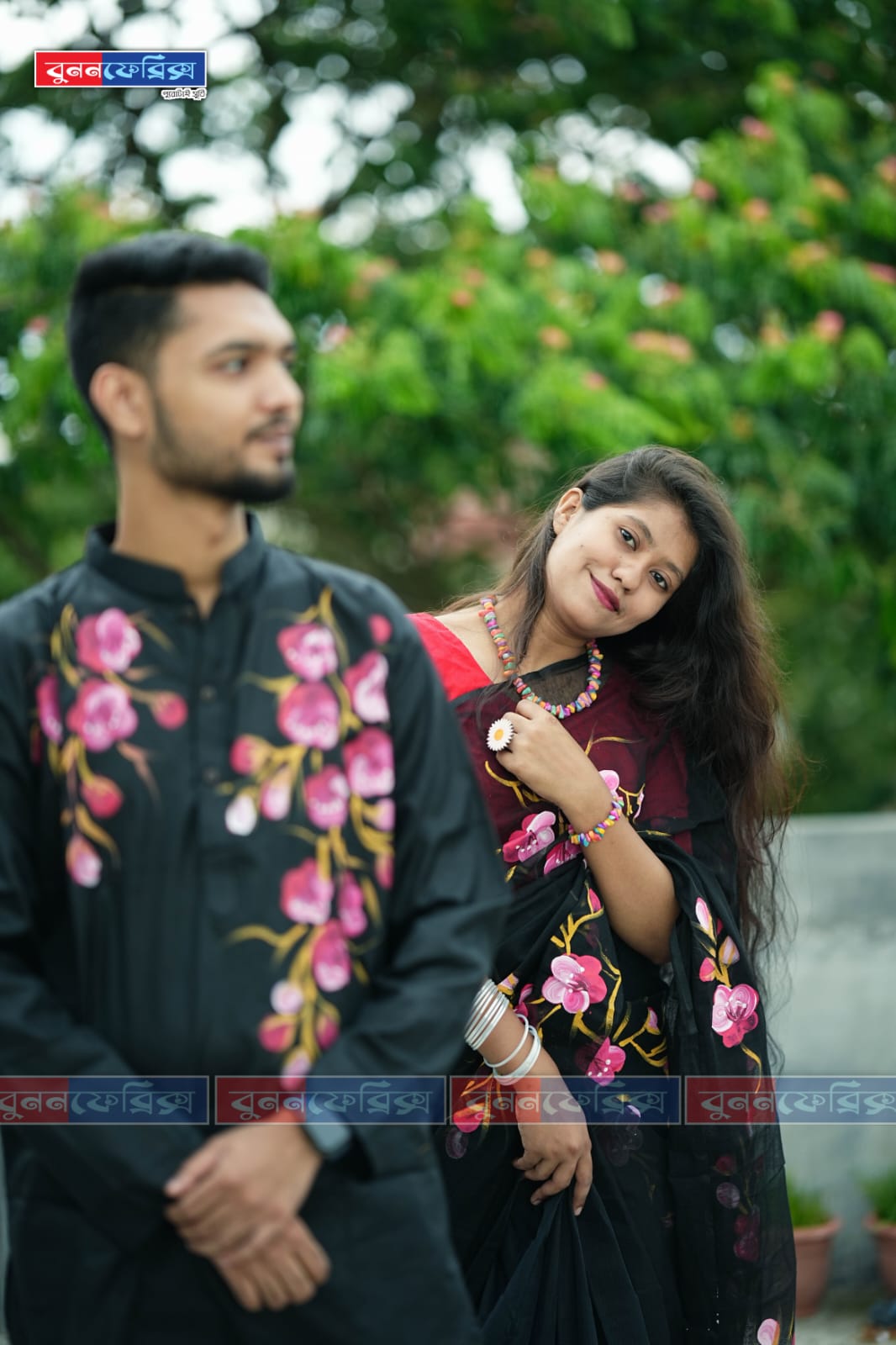 কাপল ড্রেস Couple Saree Sets