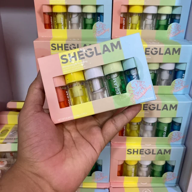 Sheglam Jelly Wow Hydrating Lip Oil Moisturizing Plumping Lip Gloss 5pcs Set