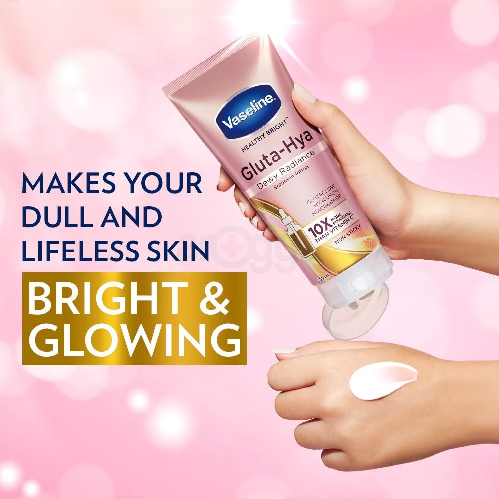 Vaseline Gluta-Hya Dewy Radiance 200ml Serum-In-Lotion, Boosted With GlutaGlow | India