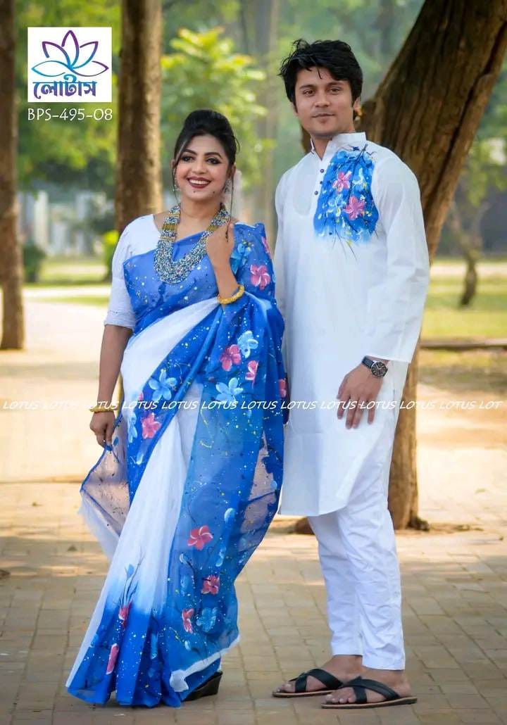 কাপল ড্রেস Couple Saree Sets