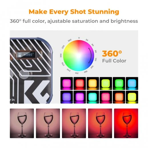 K&F Concept RGB Video Light Full Color Portable KF34.036V2