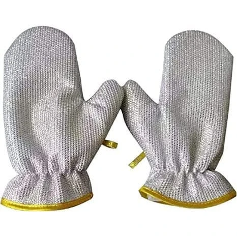 Silicon Dish Washing Kitchen Hand Gloves 1 Pair