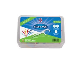 Dental Floss Pick 50 Pcs Box - Dental Floss Toothpick Interdental Cleaner Toothpick Flosser