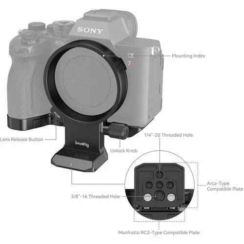 SmallRig Rotatable Horizontal-to-Vertical Mount Plate Kit for Sony a7 Series
