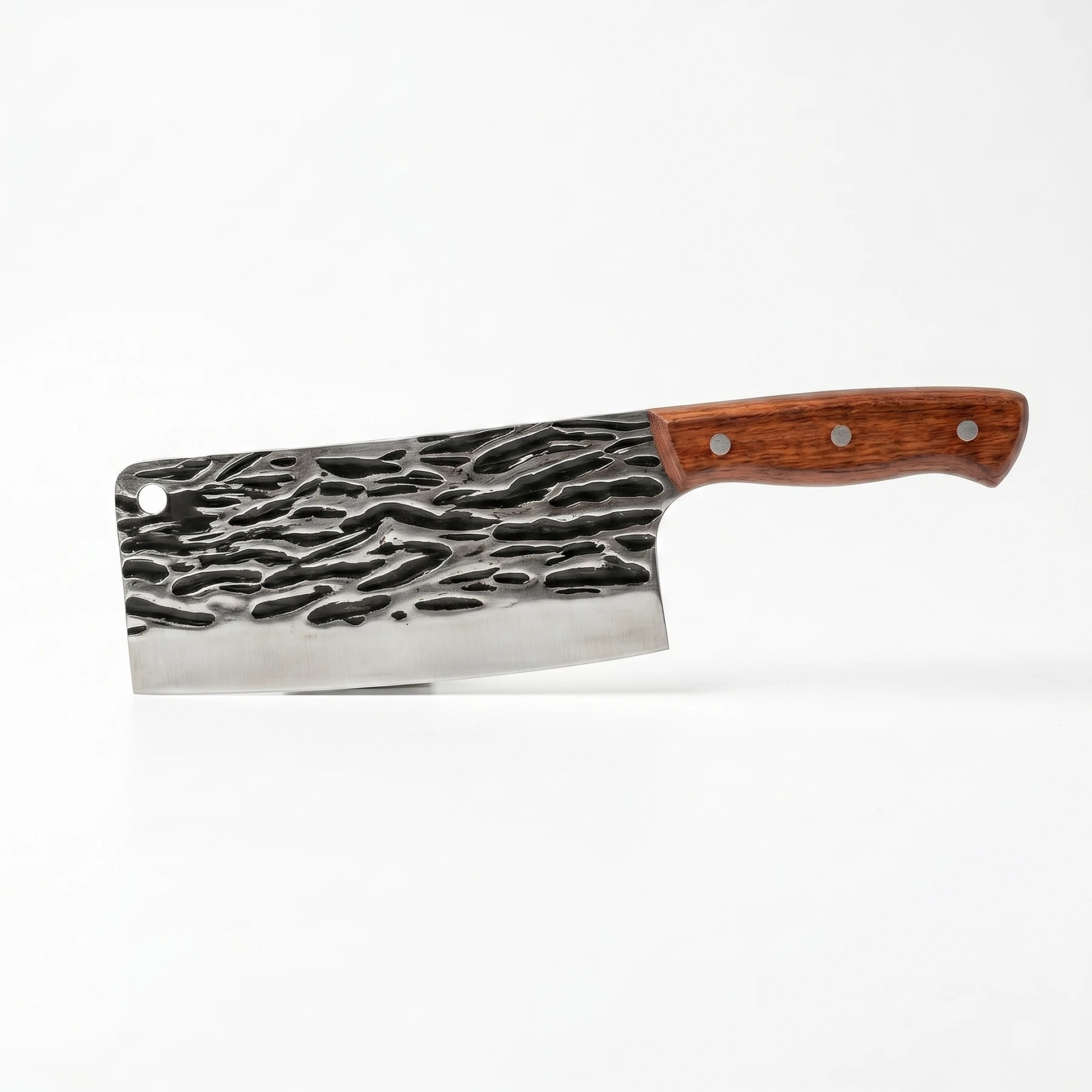 Master Your Kitchen: Premium Hammered Finish Chef's Cleaver