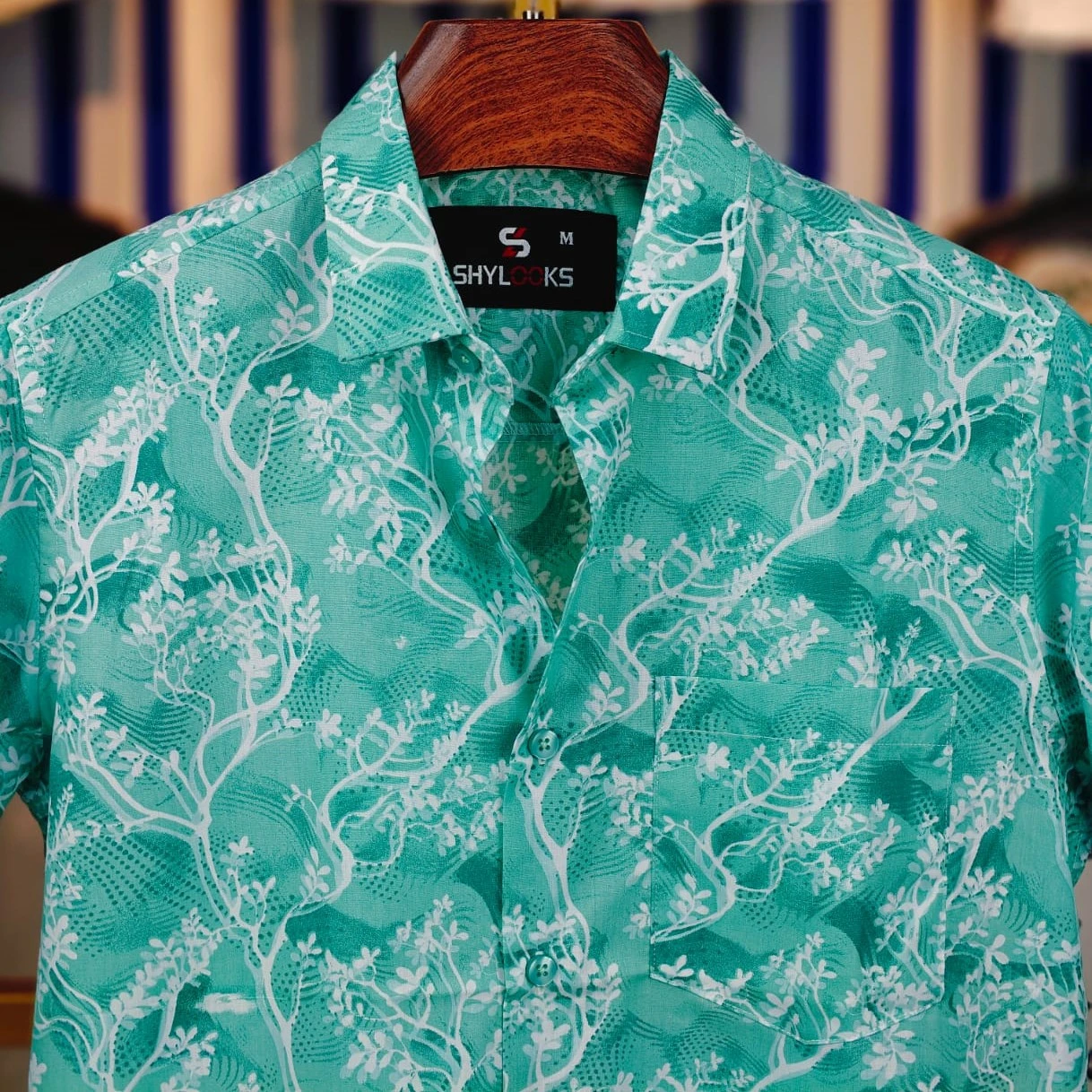 Pure Cotton Half Sleeve Print Shirt for Men's