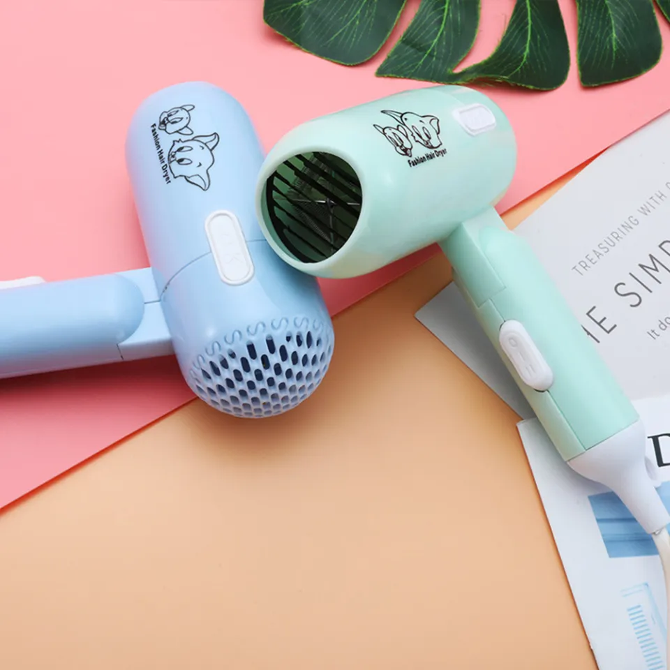 2024 Cartoon Fashion Hair Dryer for Children/Students/Dormitories/Travel Portable Foldable 2-speed Home Hair Dryer