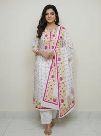 Block Print Three Piece