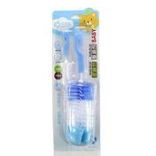Baby Feeding Bottle & Nipple Cleaner Brush 2in1 Set - Multicolor Available