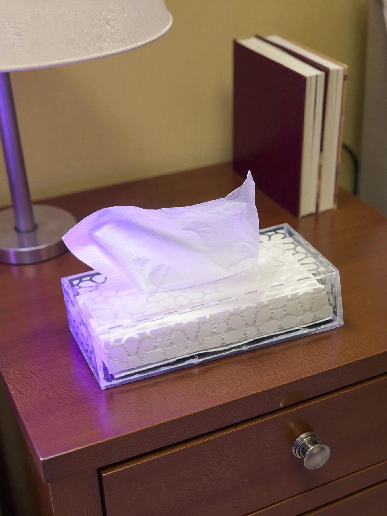 Transparent Acrylic Tissue Box Holder – 20 pcs