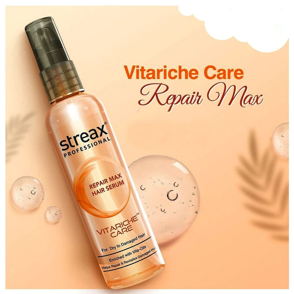 Streax Professional Vitariche Care Repair Max Serum 100ml | India