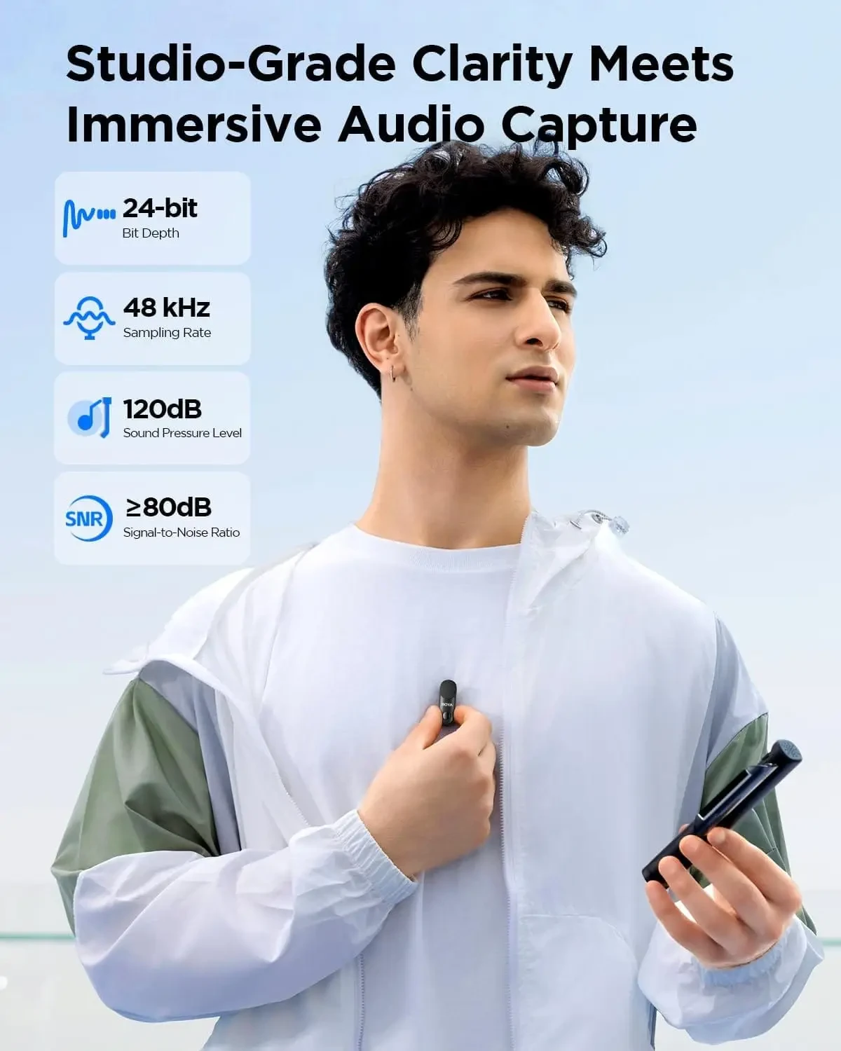 Boya Magic 01 AI-Powered Transformable Wireless Microphone