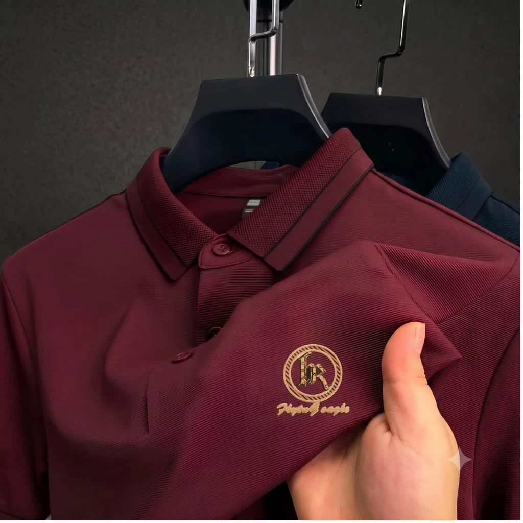 Premium Polo Shirt with China Sticker