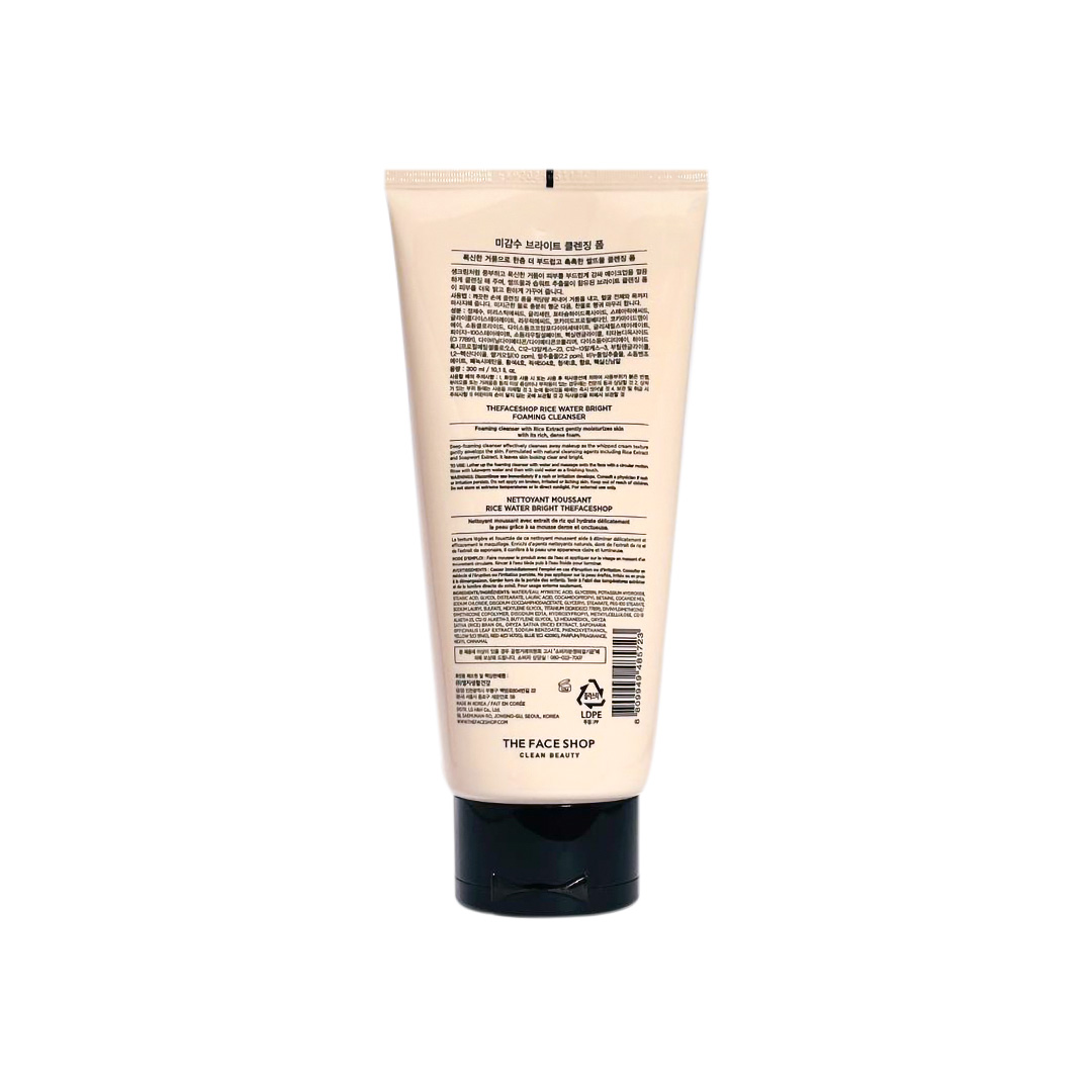 The Face Shop Rice Water Bright Foaming Cleanser 300 ml