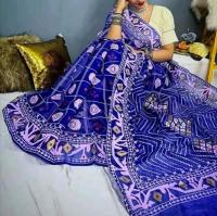 Half Silk Handprited Sarees