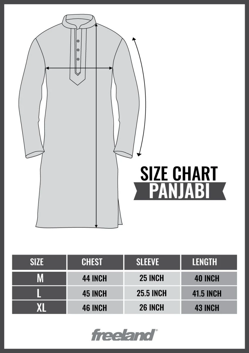Men’s Cotton Screen Print Panjabi