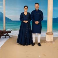 Eid Special Couple Panjabi Three Piece Combo