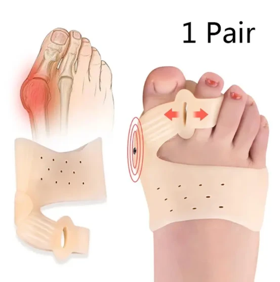 1 Pair Magnet Toe Corrector Silicone Foot Protector