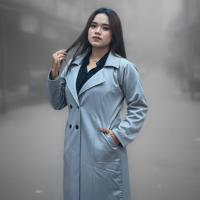 Stylish Ladies Overcoat ( Button System)