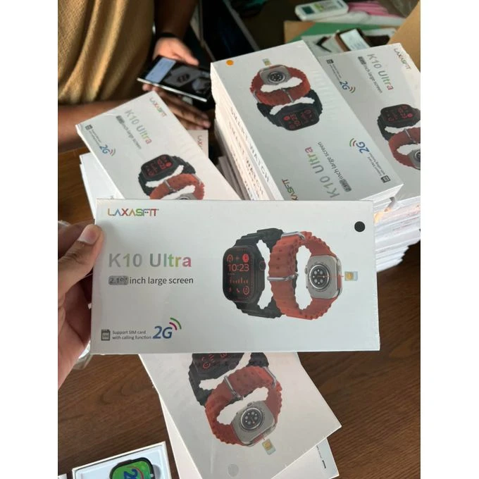 K10 Ultra Smart Watch With Sim Supported 2.1" Display, Wireless Charger And Bluetooth Connectivity Calling & Music, Fitness Tracker With 20 Different Sports Mode