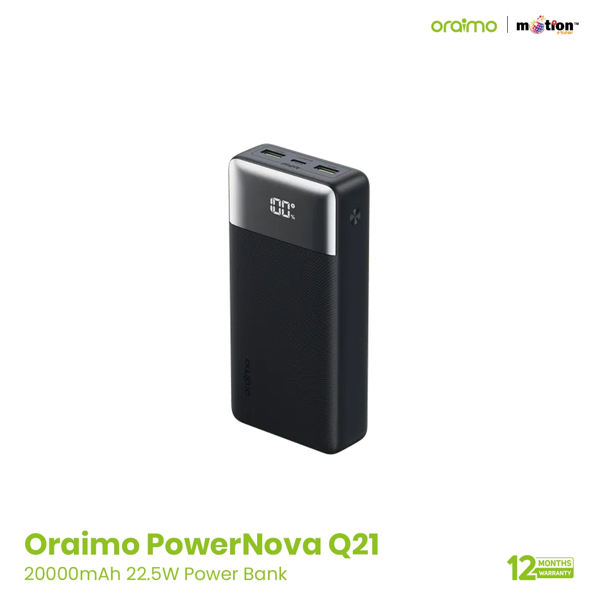 oraimo PowerNova Q21 20000mAh 22.5W Power Bank-OPB-7200Q