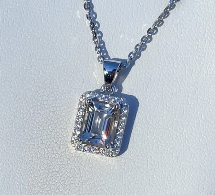 Pink Square Shape pendant