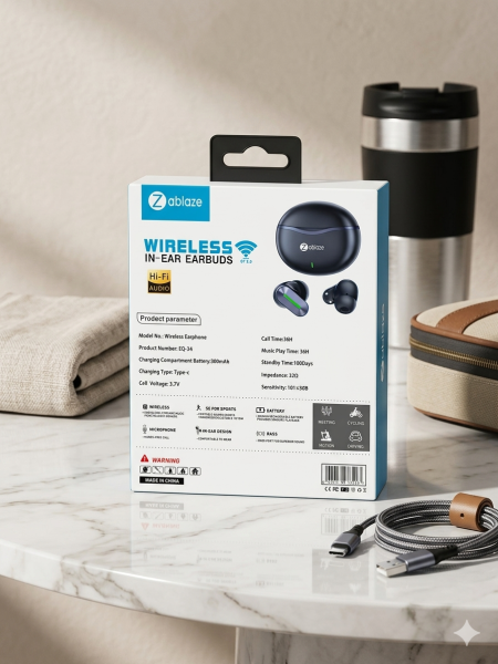 Zablaze EQ-34 Super Gaming Wireless In-Ear Earbuds