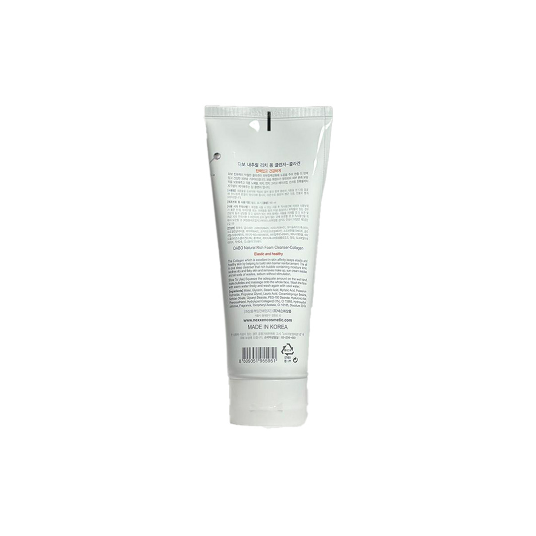 Dabo Natural Rich Foam Cleanser Collagen 180 ml