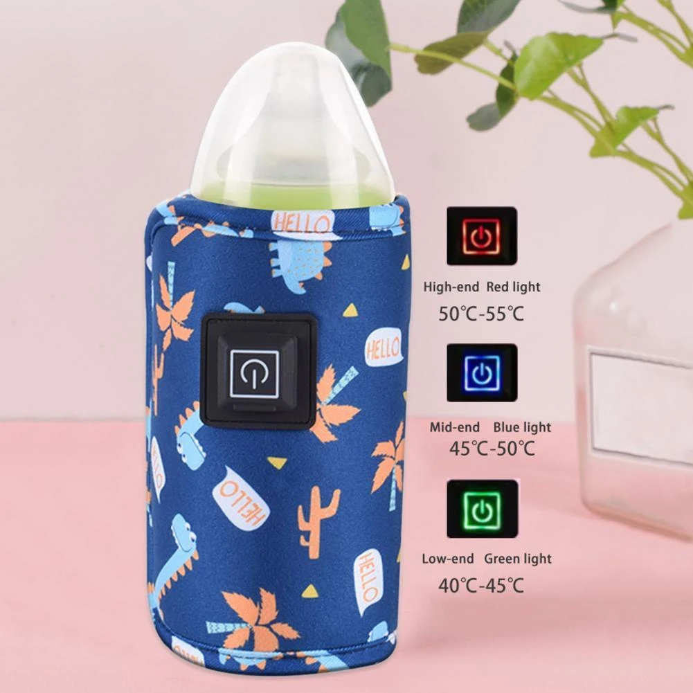USB Milk Water Bottle Warmer Travel Stroller Insulated Bag Infant Bottle Feeding Warmer | Portable USB Bottle Warmer, Milk Water Warmer Safe Insulated Baby Bottle Stroller Bag Multipurpose On The Go O