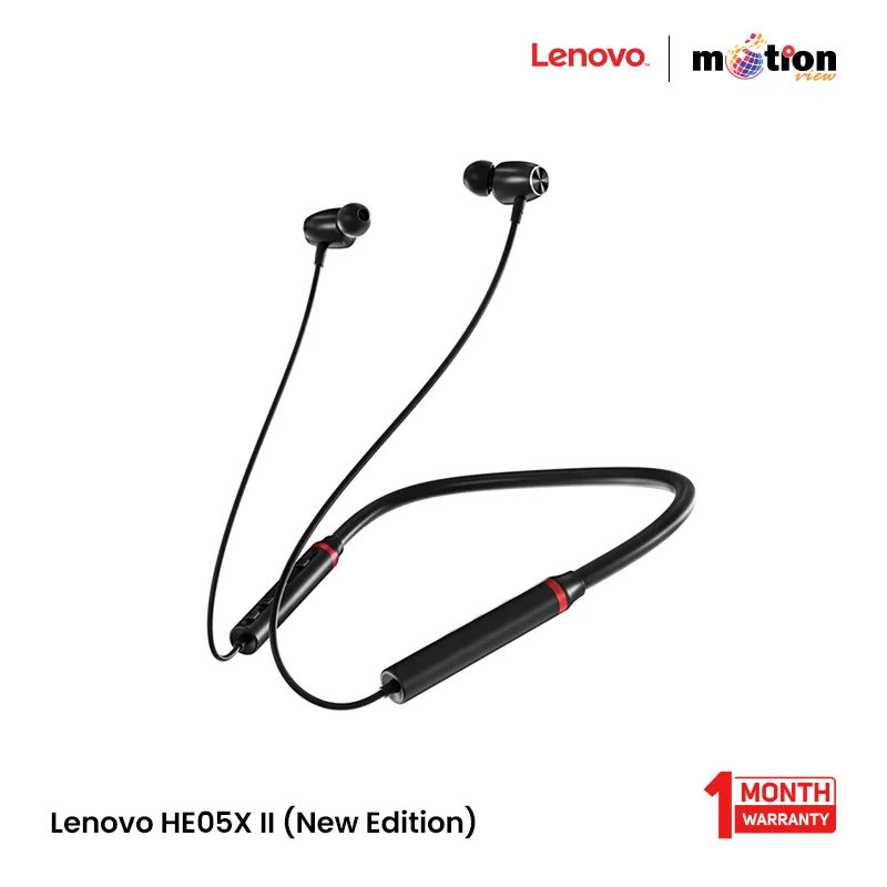 Lenovo HE05X II (New Edition) Wireless In-Ear Neckband Earphone