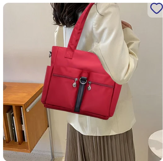 Women Casual Large Capacity Waterproof Oxford Cloth Bag (Dark Blue)