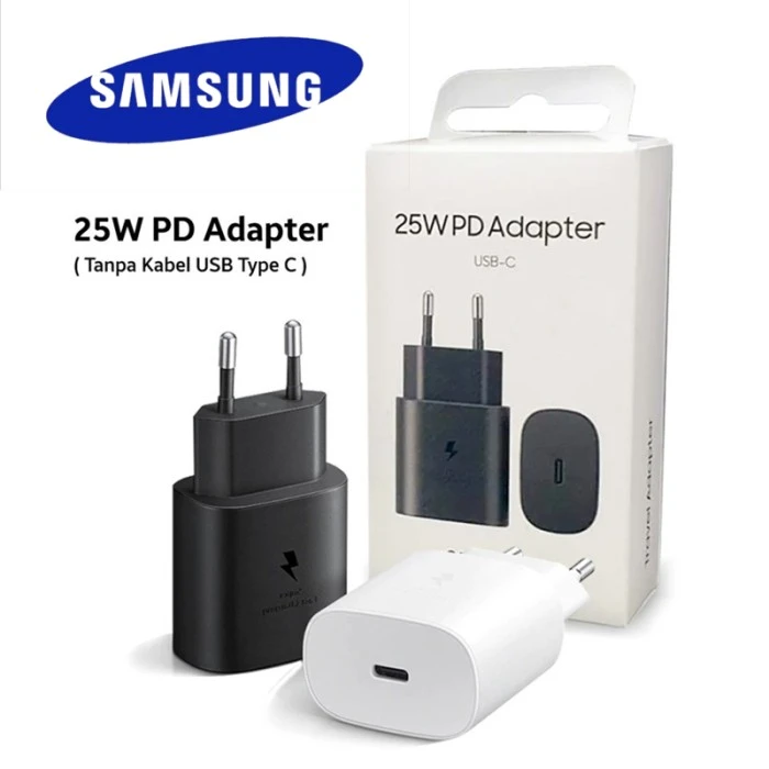 25W Charger Travel Adapter USB-C PD 3.0 25 Watt Type C Fast Charging For Samsung Galaxy (Only Adapter)