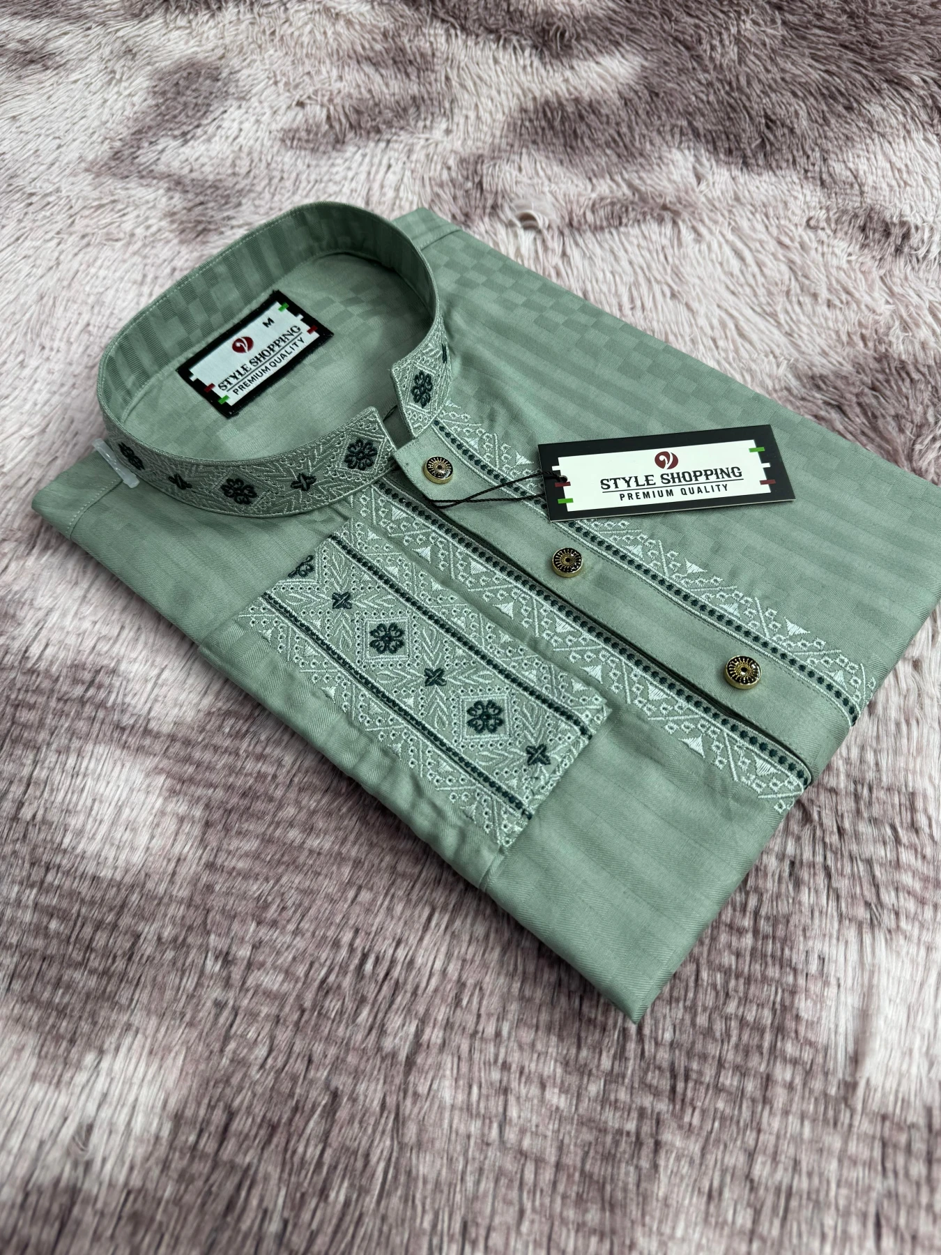 Eid Collection 2026 Mint Color Embroidery Punjabi