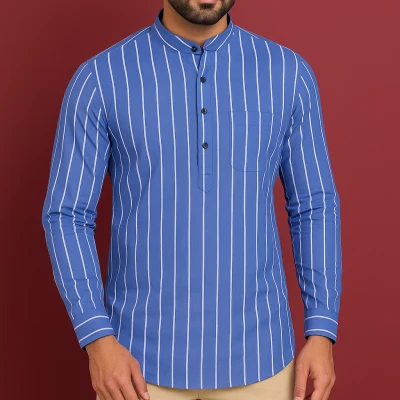 Premium Long Sleeve Striped Katua for Men