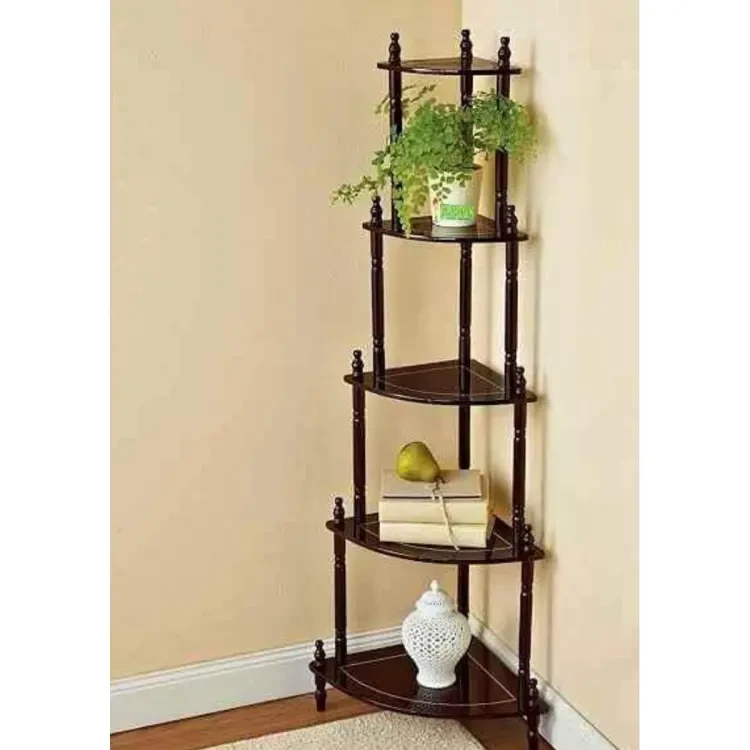 5 Layer Shelve Rack Corner Table Display Furniture Decorative Foldable Shelf Finish DIY