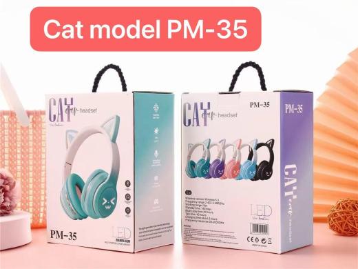 PM-35 Cat Ear LED Bluetooth Headset – Kids & Adults Favourite