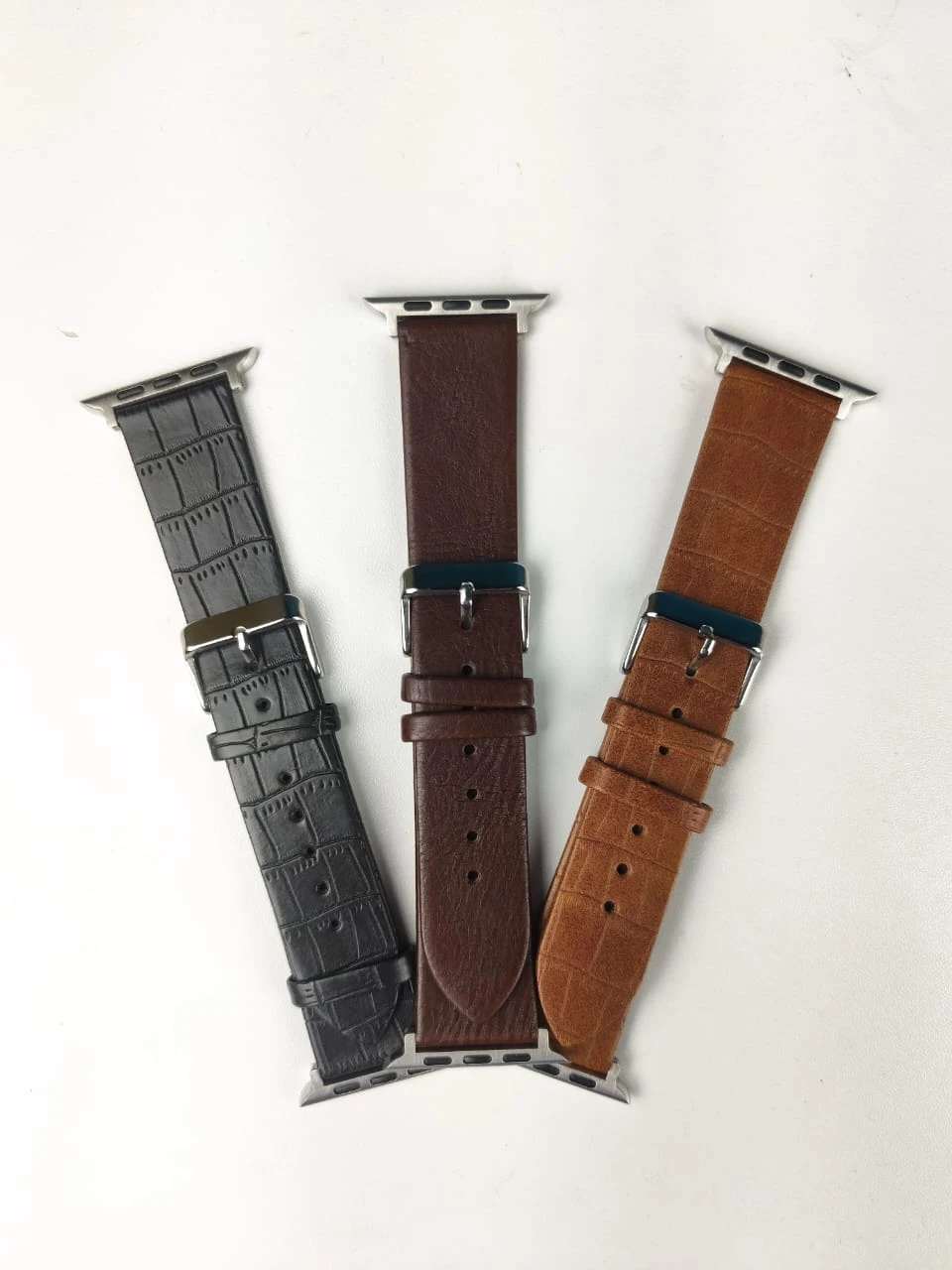 49mm Leather Strap For Smartwatch – Black Color