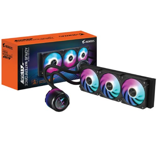 AORUS WATERFORCE II 360 # Fan EZ-Chai and 330-Degree Rotatable Water Block