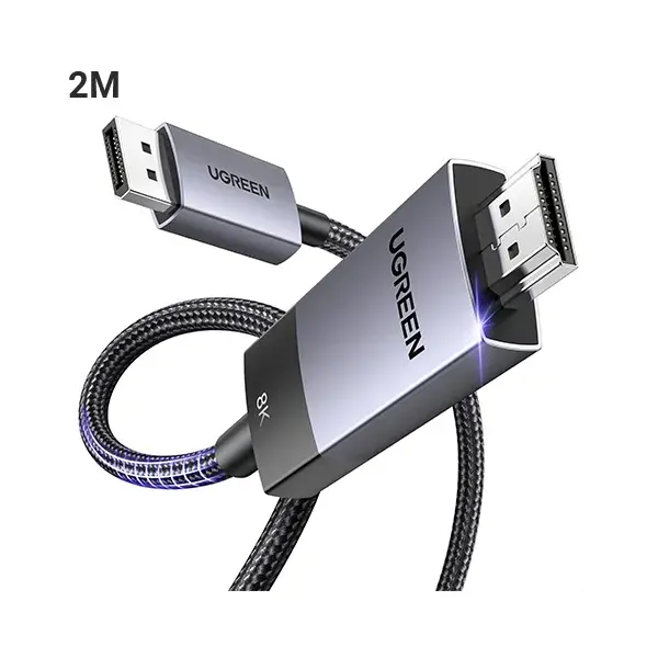 UGREEN DP115 (80397) 8K DisplayPort to HDMI Cable - 2M