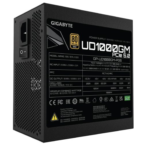 GIGABYTE GP-UD1000GM PG5 Full Modular 80 PLUS Gold certified Power Supply