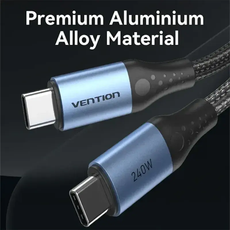 Vention TREBF 5A USB 2.0 Type-C to C Male Aluminum Alloy Cable - 1M