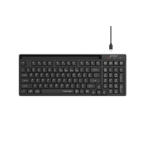 A4Tech Fstyler FBX70C Bluetooth & 2.4G Wireless Keyboard - Black