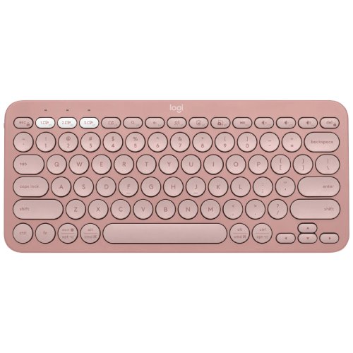 Logitech K380S Pebble Keys 2 Multi-Device Bluetooth Keyboard Tonal Rose