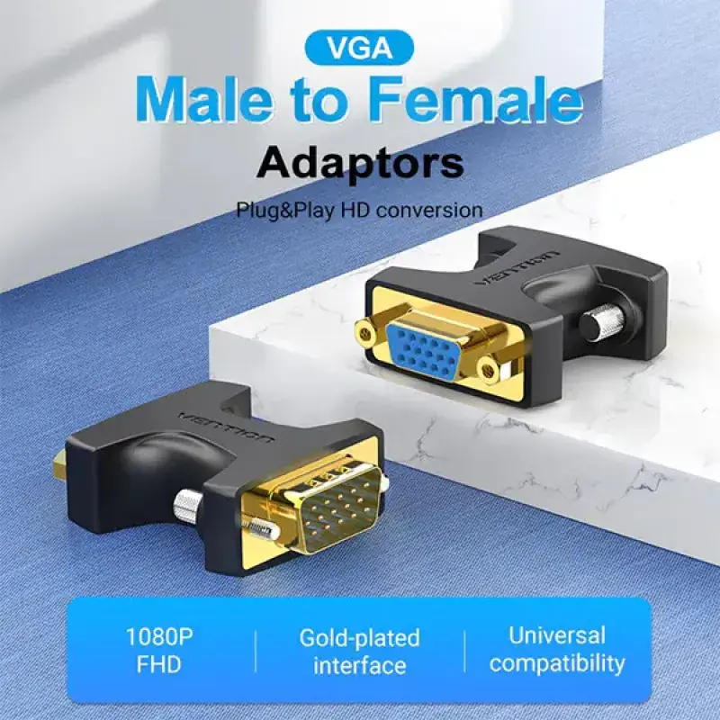 VENTION DDFB0 VGA Male to Female Adapter
