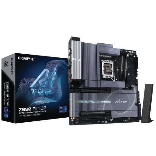 GIGABYTE INTEL Z890 AI TOP LGA1851 Dual Thunderbolt 5 Type-C with DP-Alt Motherboard