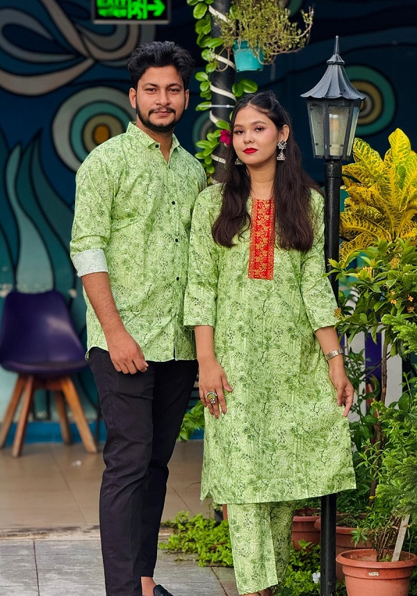 Premium Shirt Three Piece Couple Set