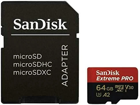 Sandisk Extreme Pro 64GB Micro SDXC UHS-1 Memory Card