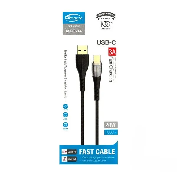 MOXX USB to Type C 20W fast charging cable (MDC-14)